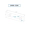 Hhip 6-1/8 in. L X 2 in. H X 1 in. Steel Soft Vise Jaw Set 3900-2298 - alternate 2
